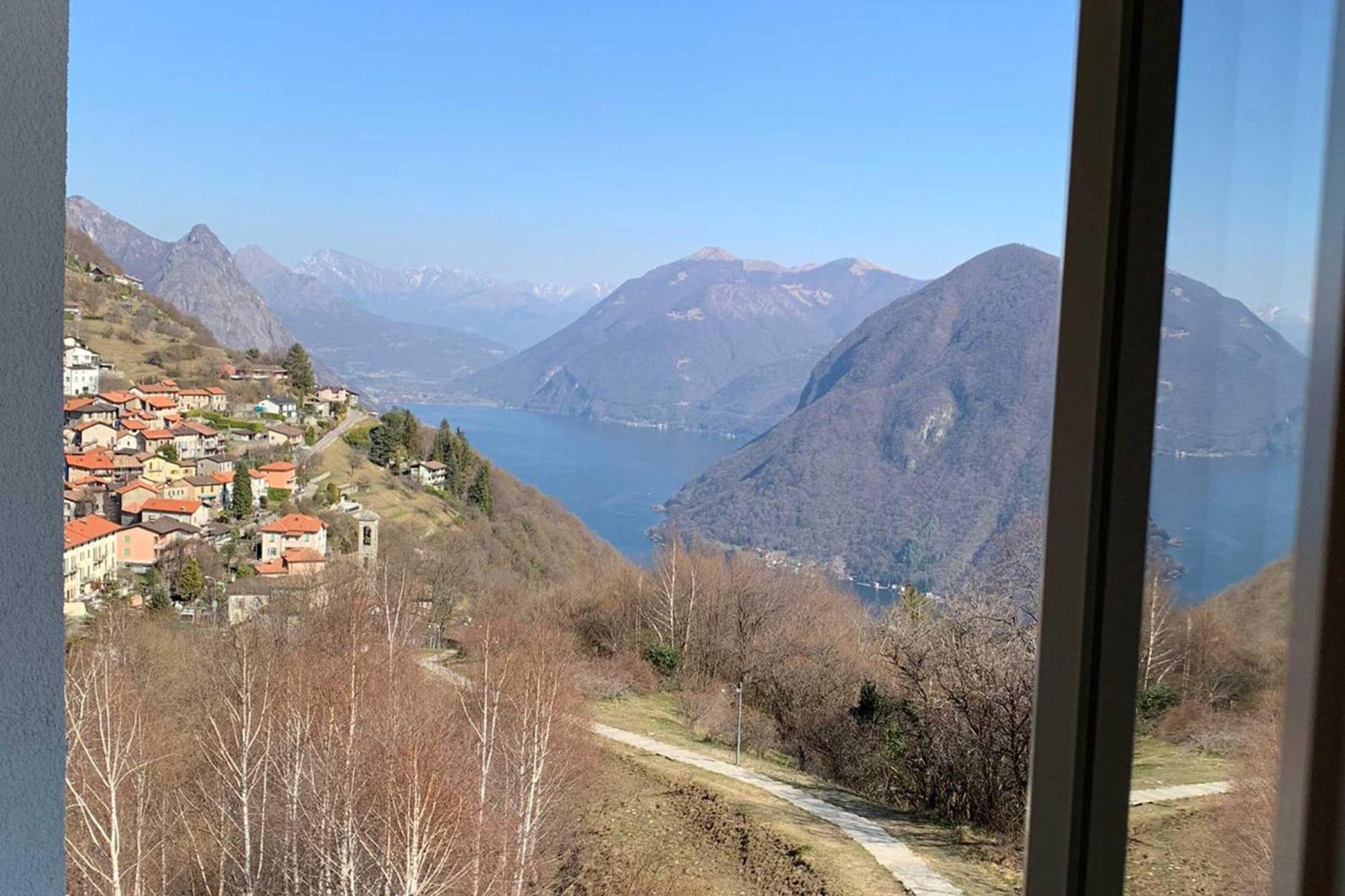 Appartamento Ca' Gina Panoramica Lugano Esterno foto