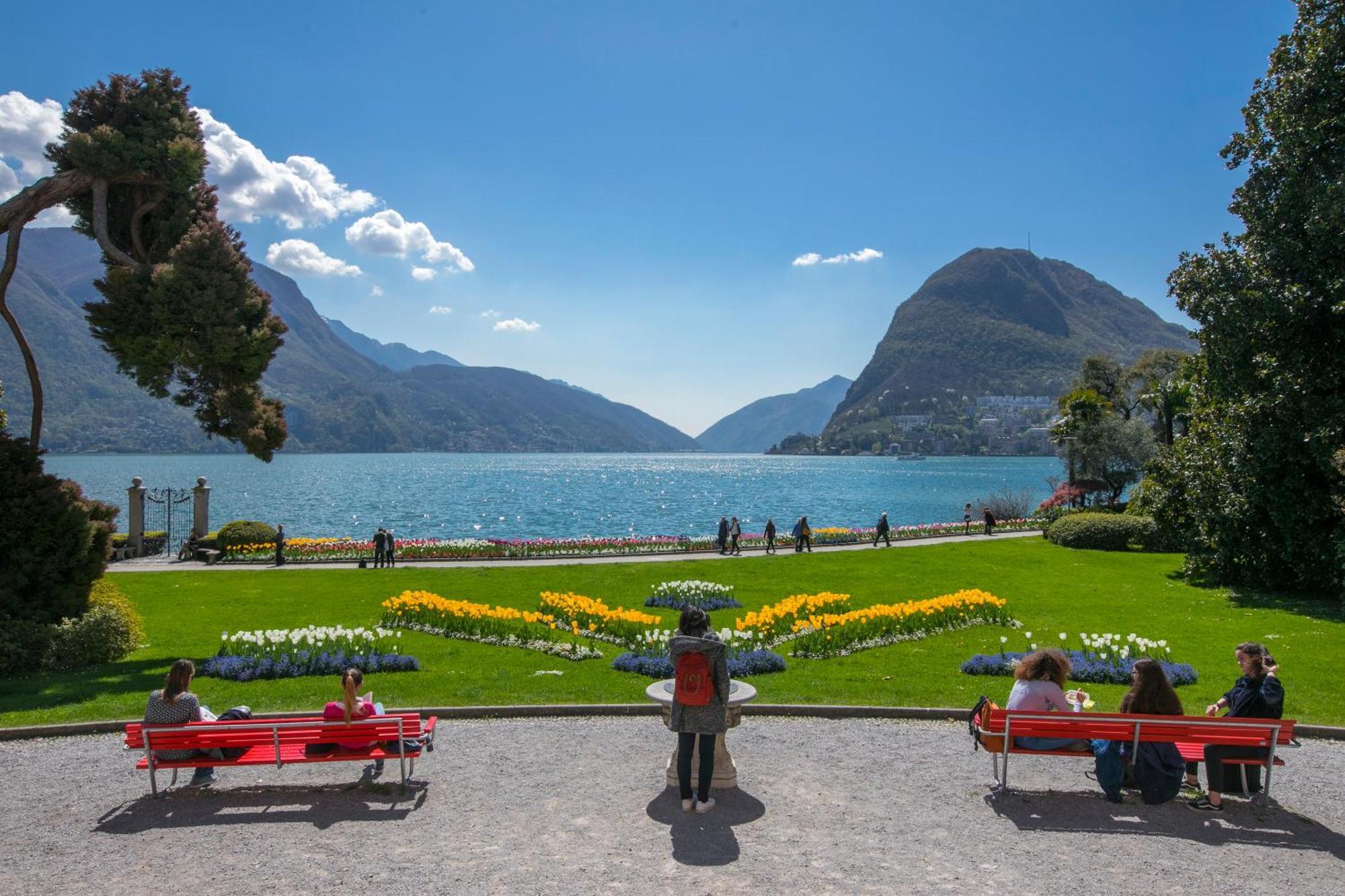 Appartamento Ca' Gina Panoramica Lugano Esterno foto