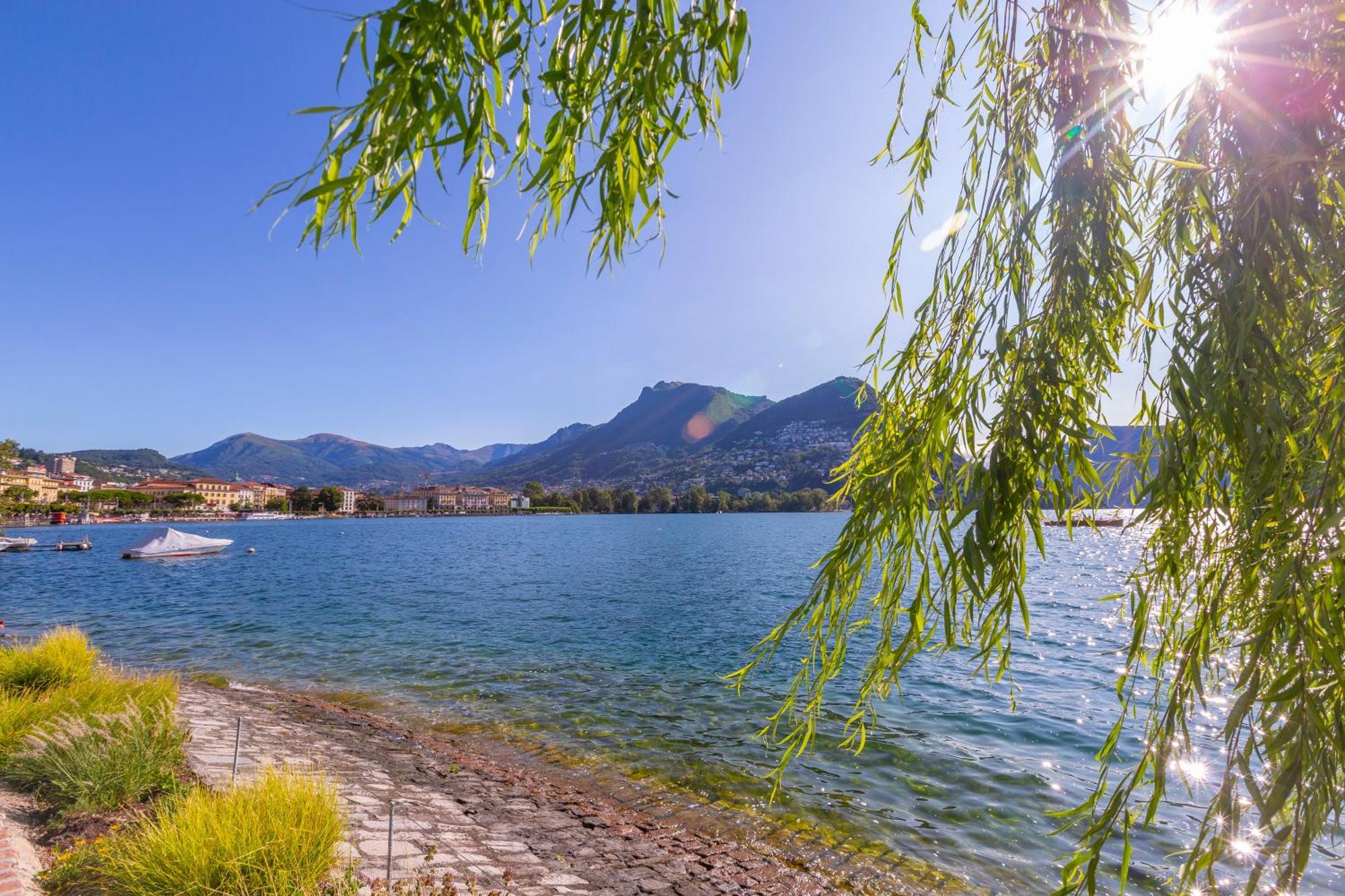 Appartamento Ca' Gina Panoramica Lugano Esterno foto